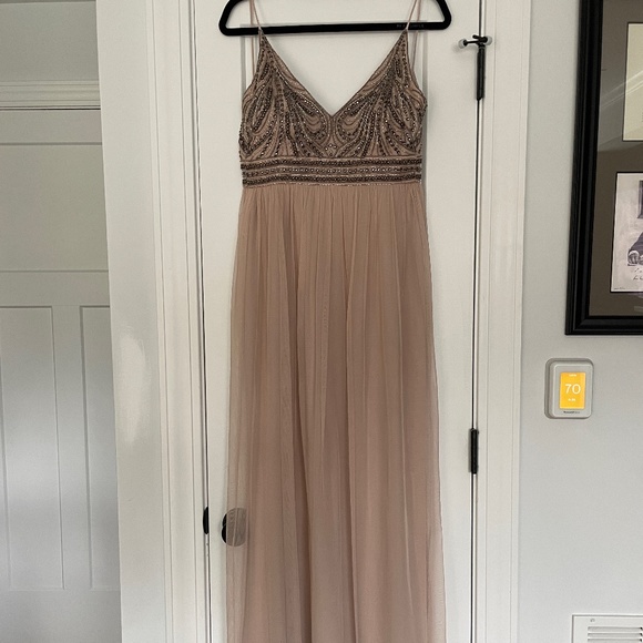 Anthropologie Bhldn Vilette Dress Blush 